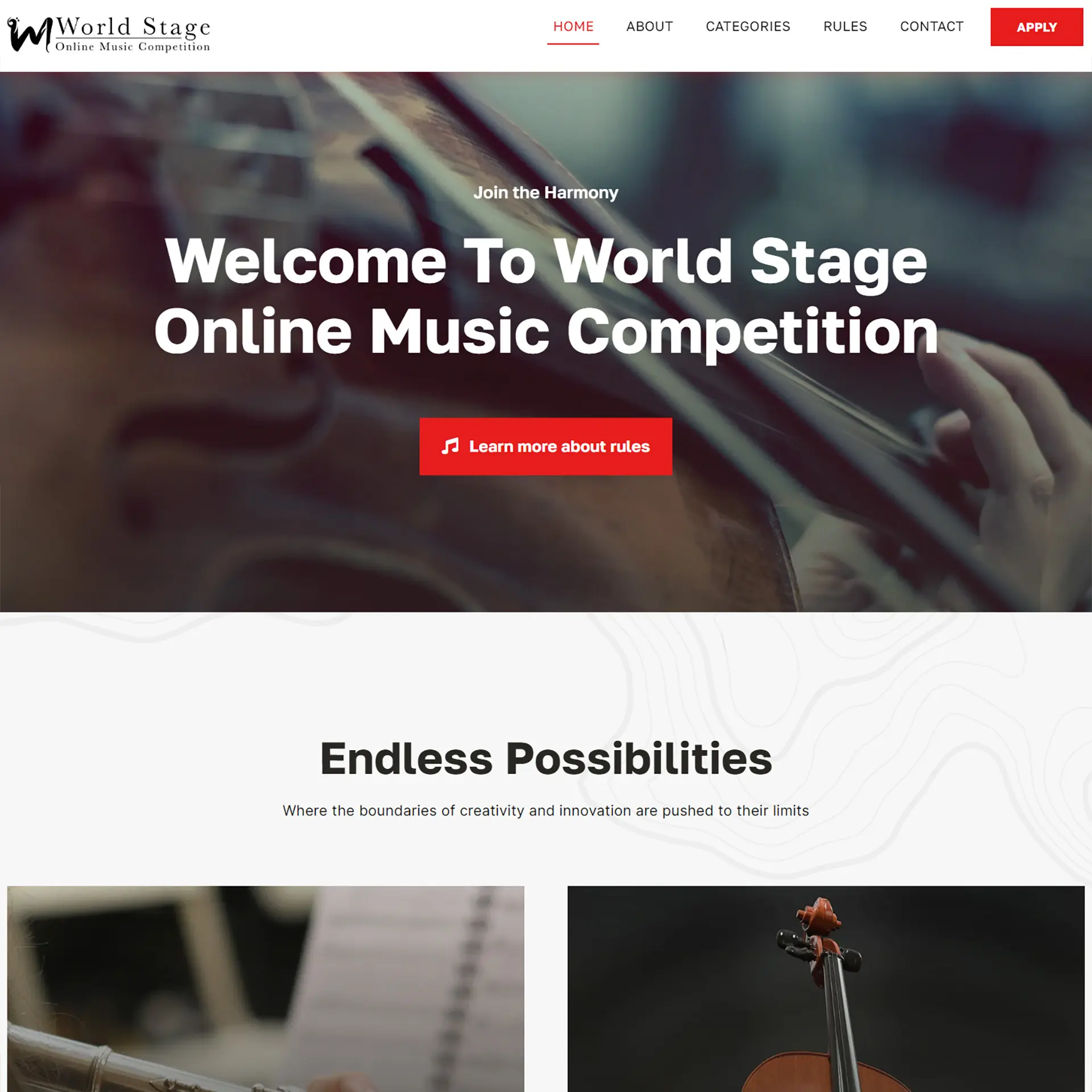 World Stage Online Music Competition